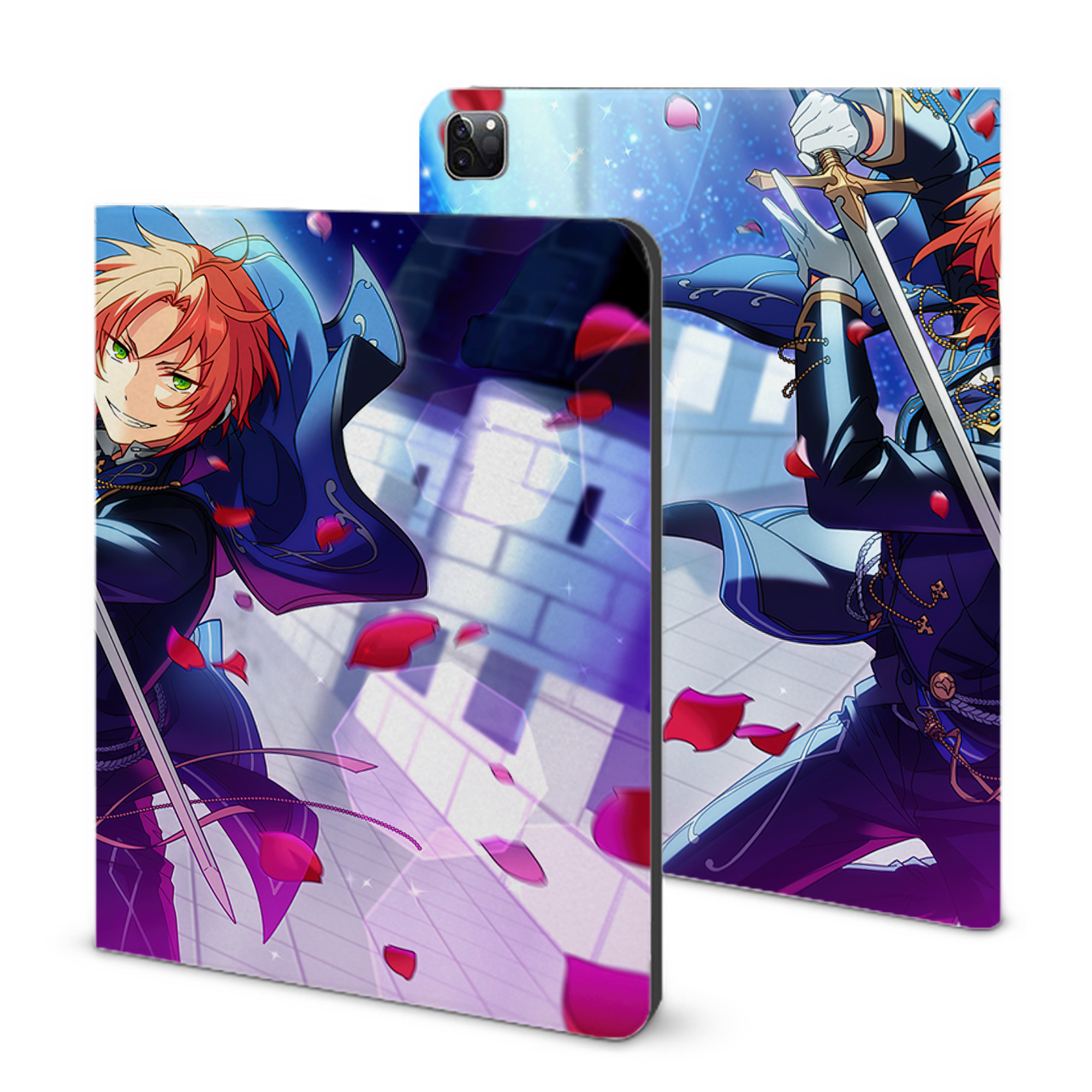 （画像用） あんさんぶるスターズ! Ensemble Stars IPad ケース ブック型 PUレザー TPU 耐衝撃 軽量 薄型 ペン収納なし 全面保護 IPad 各モデル対応